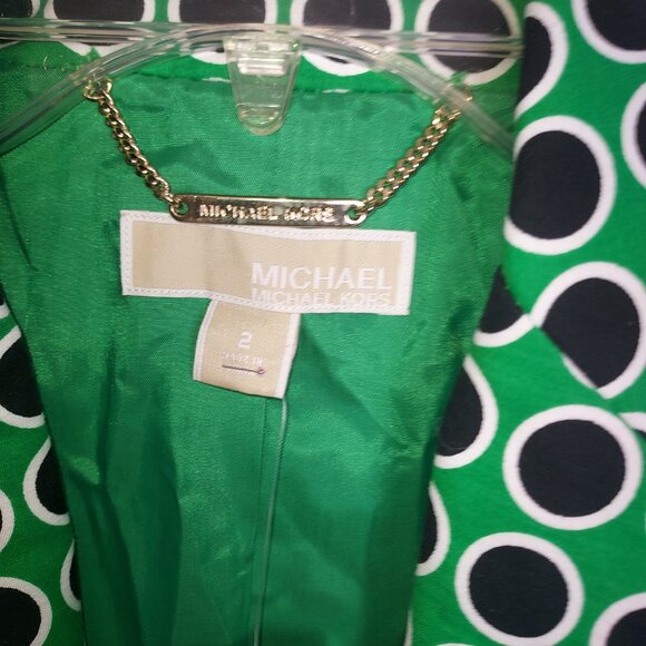 NWT Michael Michael Kors MK Polka Dot Boyfriend Blazer and matching shorts. - Picture 5 of 12